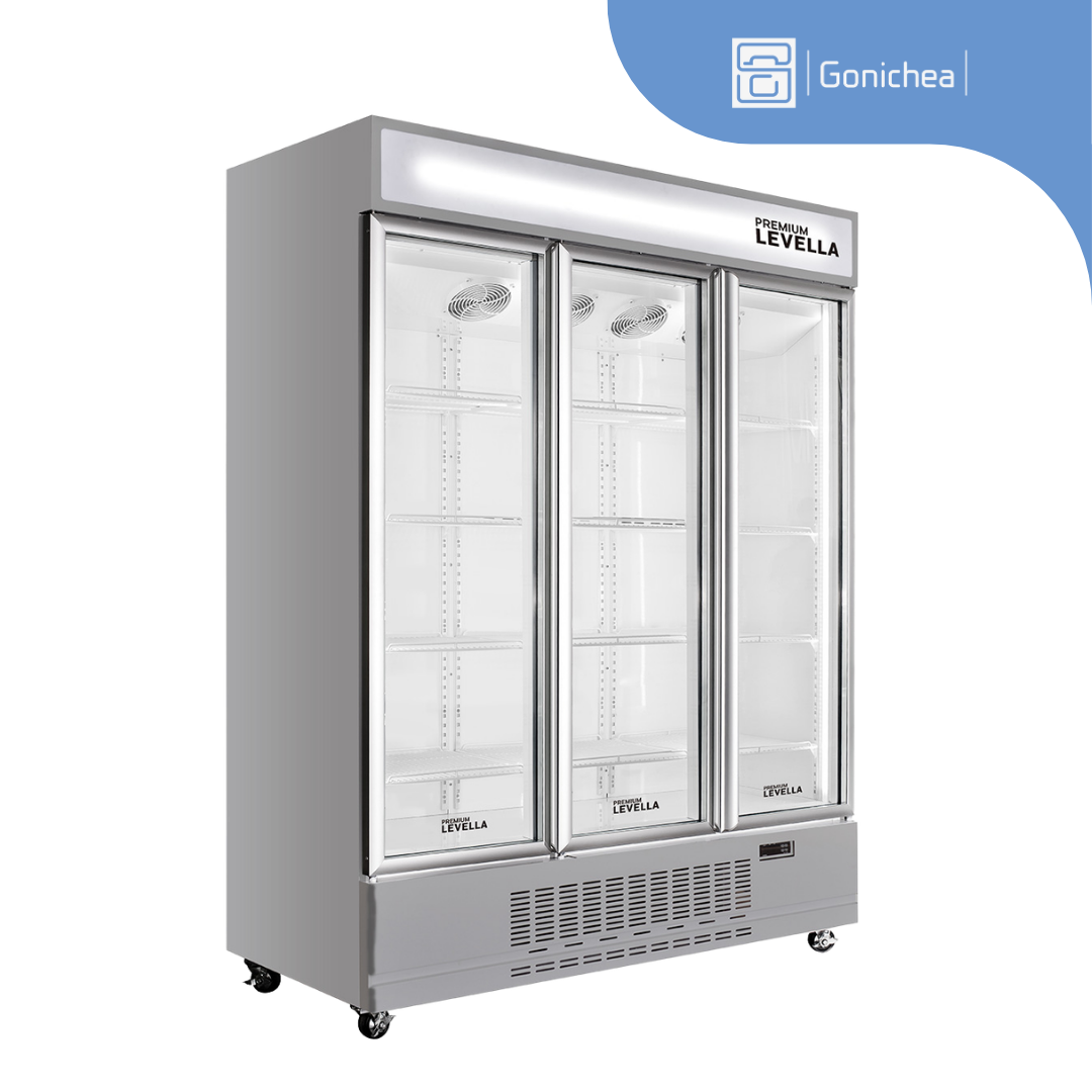 Refrigerador vertical de exhibición Premium Levella® de 21 pies cúbico