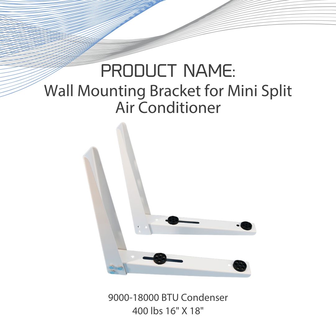 Soporte de montaje en pared y suelo para aire acondicionado minisplit, 9000-36000 Btu