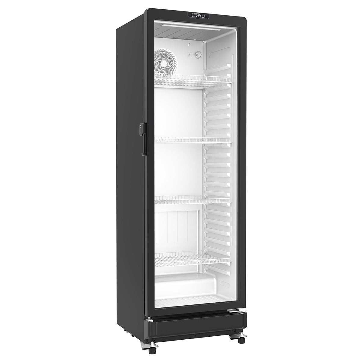 Refrigerador de exhibición de una puerta Premium Levella® de 10.0 pies cúbicos