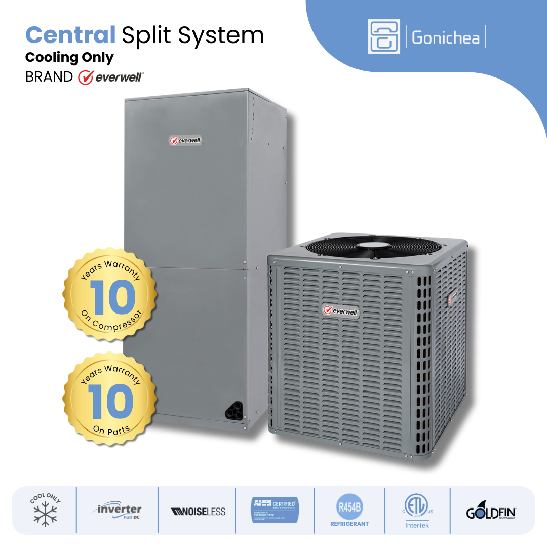Everwell® 3.0 TON 14.3 SEER2 Ducted Central Split Air Conditioner System Only Cold