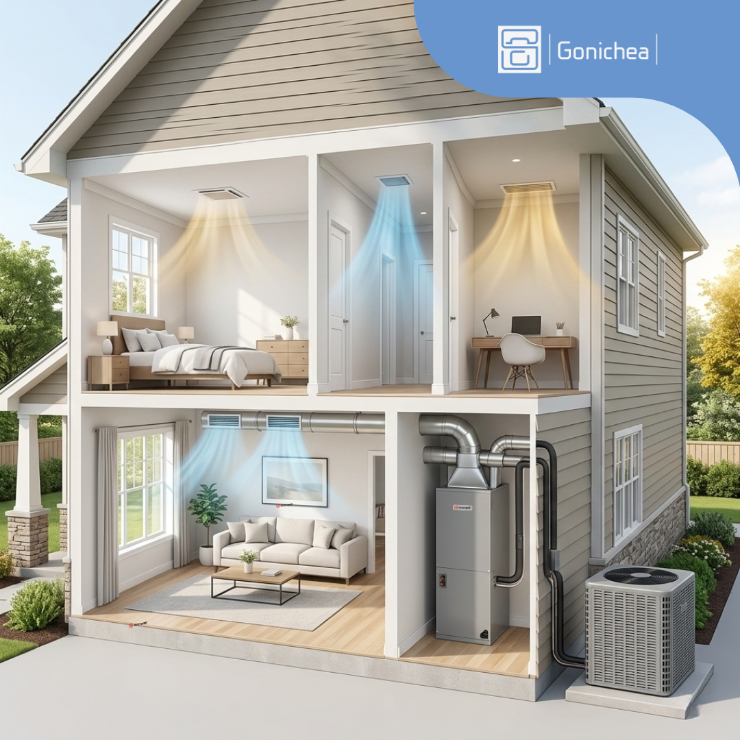 Everwell® 2.5 TON 14.3 SEER2 Ducted Central Split Air Conditioner Heat Pump System