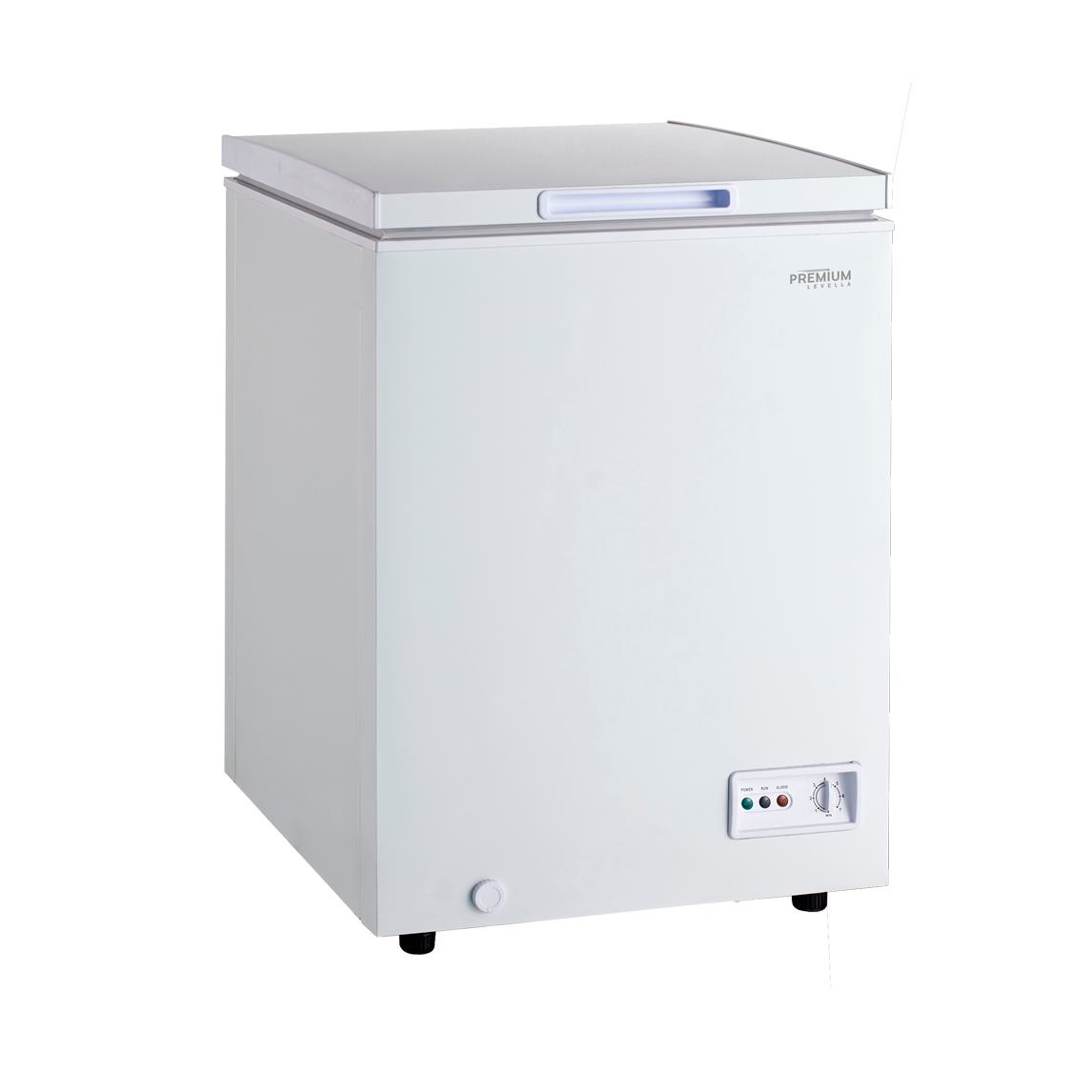 Premium Levella® 3.3 Cu. Ft. White Chest Freezer. Adjustable Temperature Control.