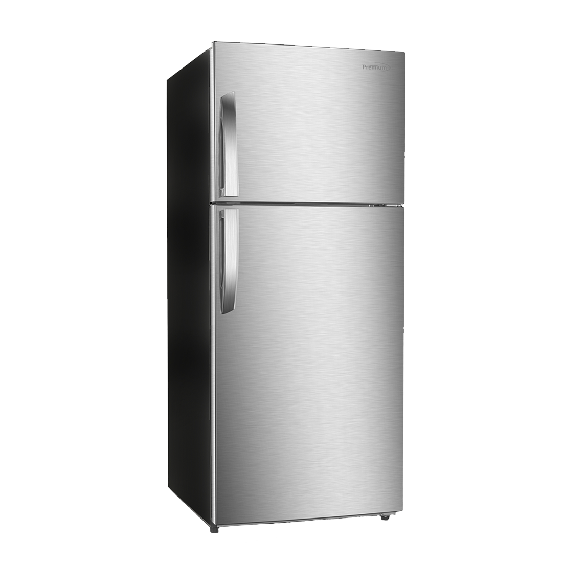 Refrigerador premium de 12.0 pies cúbicos sin escarcha con congelador superior en acero inoxidable
