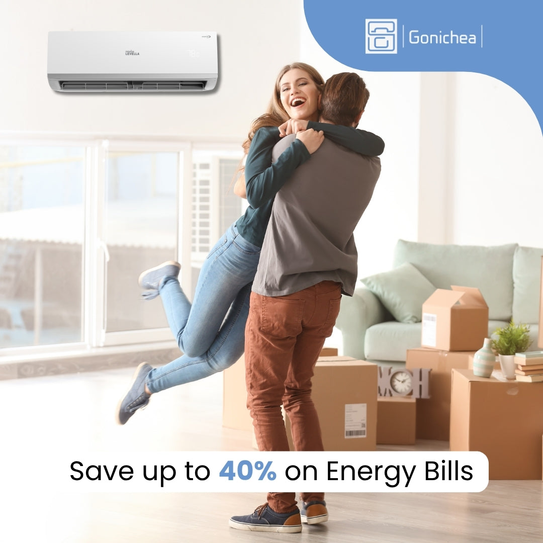 Sistema completo de aire acondicionado con bomba de calor Inverter mini-split sin ductos Premium Levella® de 18,000 BTU y 17 SEER2 de 230 V.