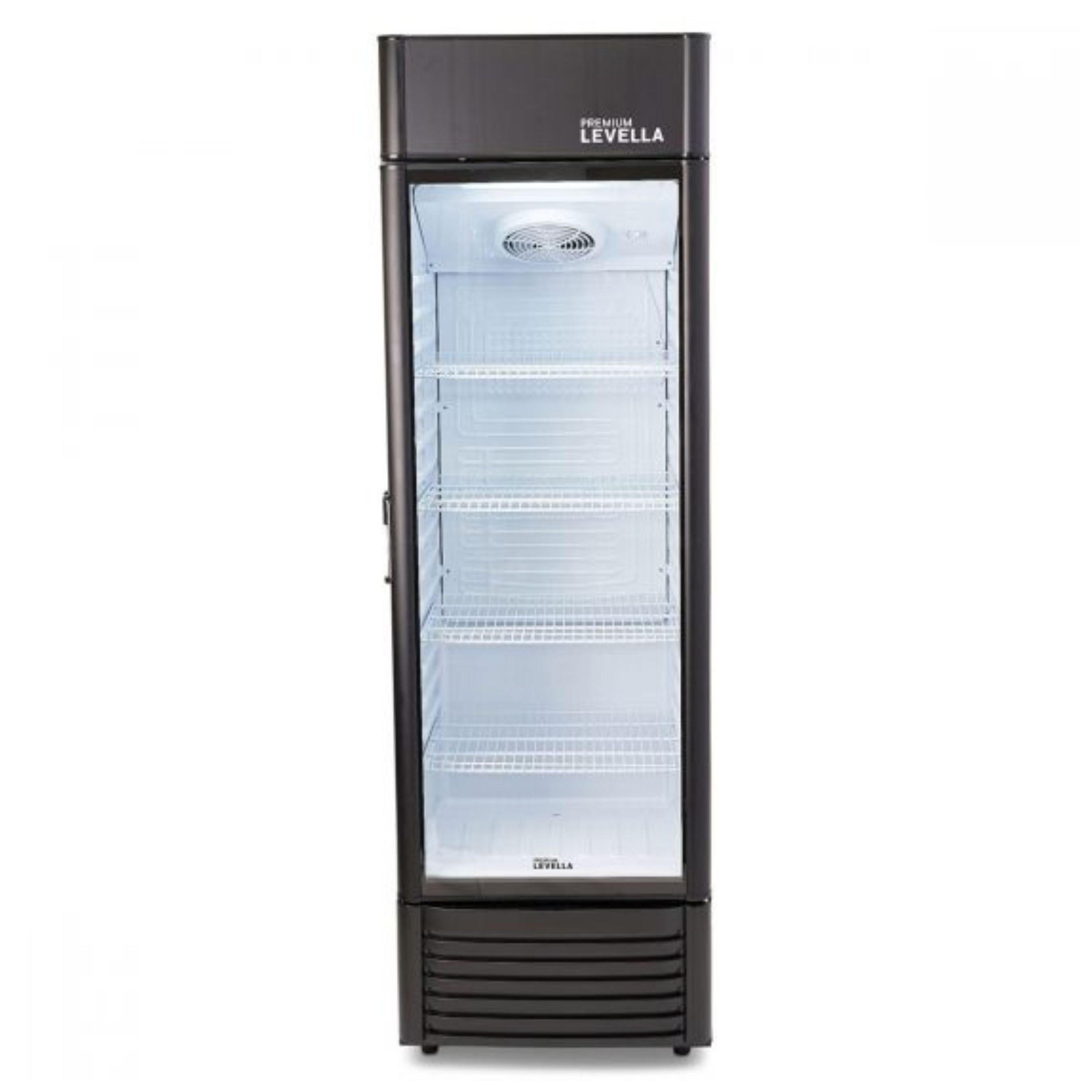 Premium Levella®  12.5 Cu. Ft. Single Glass Door Upright Display Cooler. Merchandiser Refrigerator