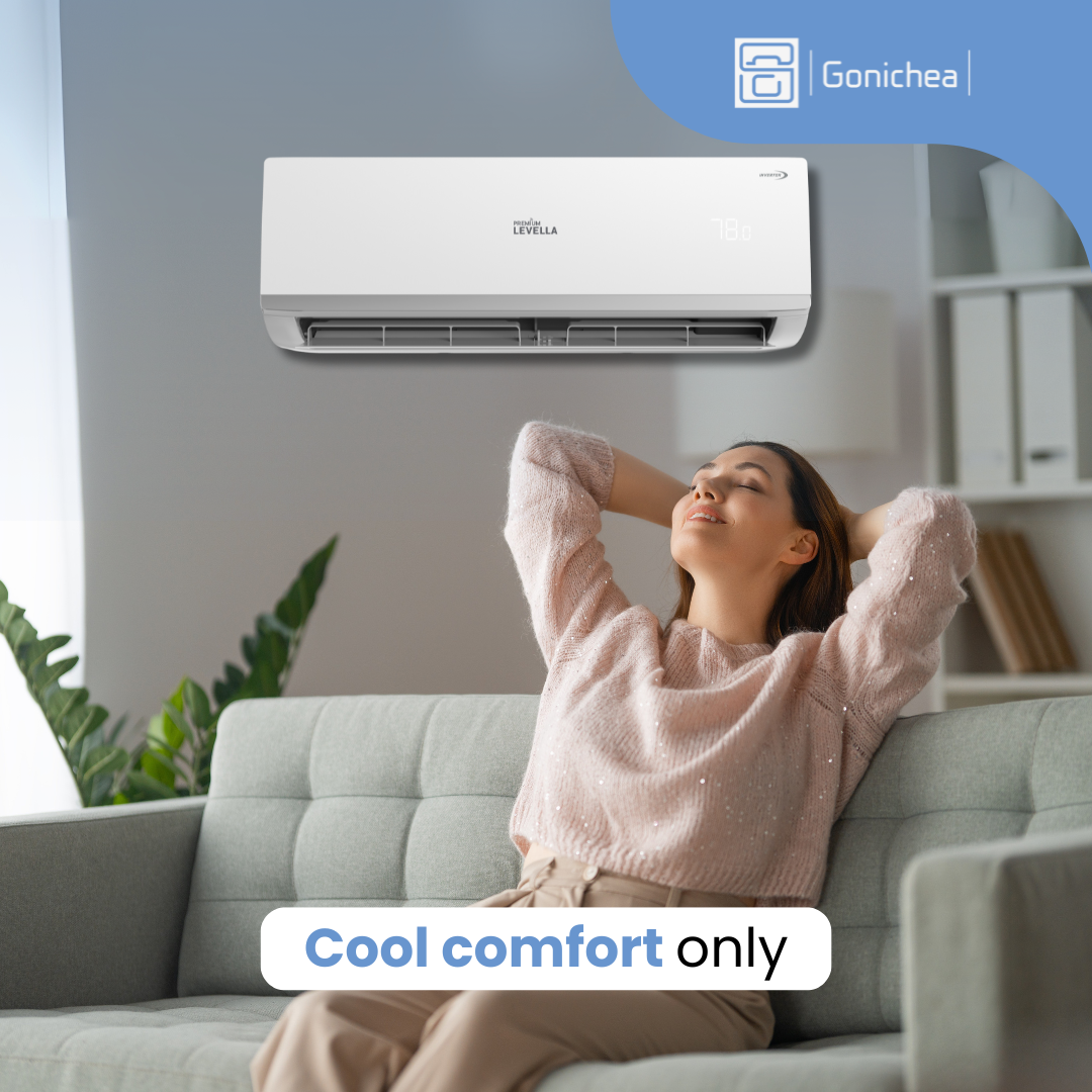 Aire acondicionado minisplit inversor Premium Levella® de 22 000 BTU, 20 SEER2, sin ductos, solo sistema de frío, conjunto completo de 230 V. Incluye WIFI.