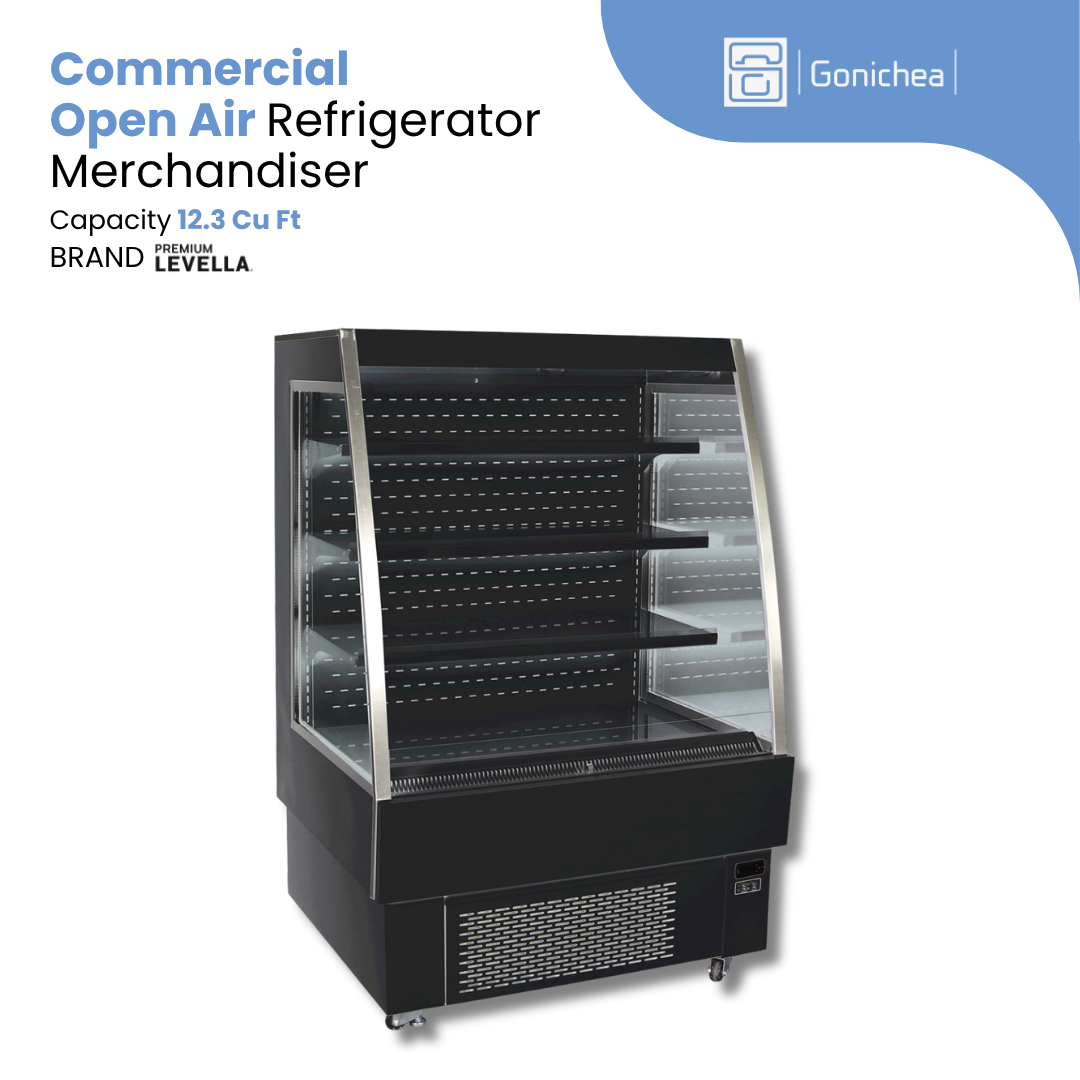PREMIUM LEVELLA® 12.3 Cu. Ft. Commercial Open Air Refrigerator Merchandiser