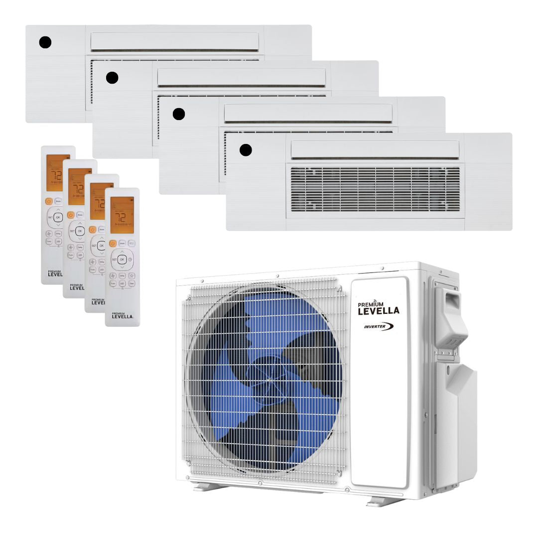 Quad Zone 23.1 SEER2 Ductless Mini Split Air Conditioner Inverter Wifi Heat Pump