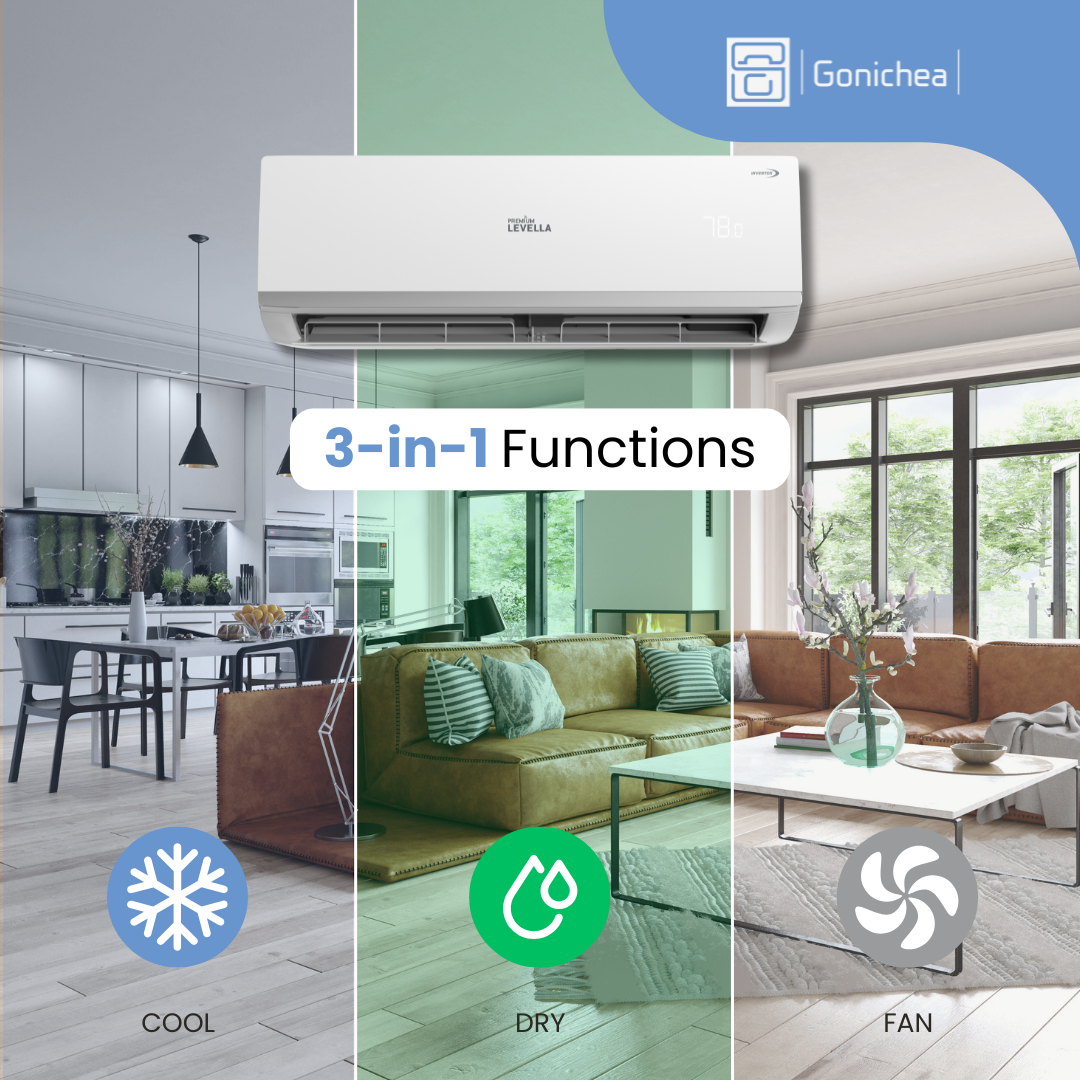 Aire acondicionado minisplit inversor Premium Levella® de 22 000 BTU, 20 SEER2, sin ductos, solo sistema de frío, conjunto completo de 230 V. Incluye WIFI.