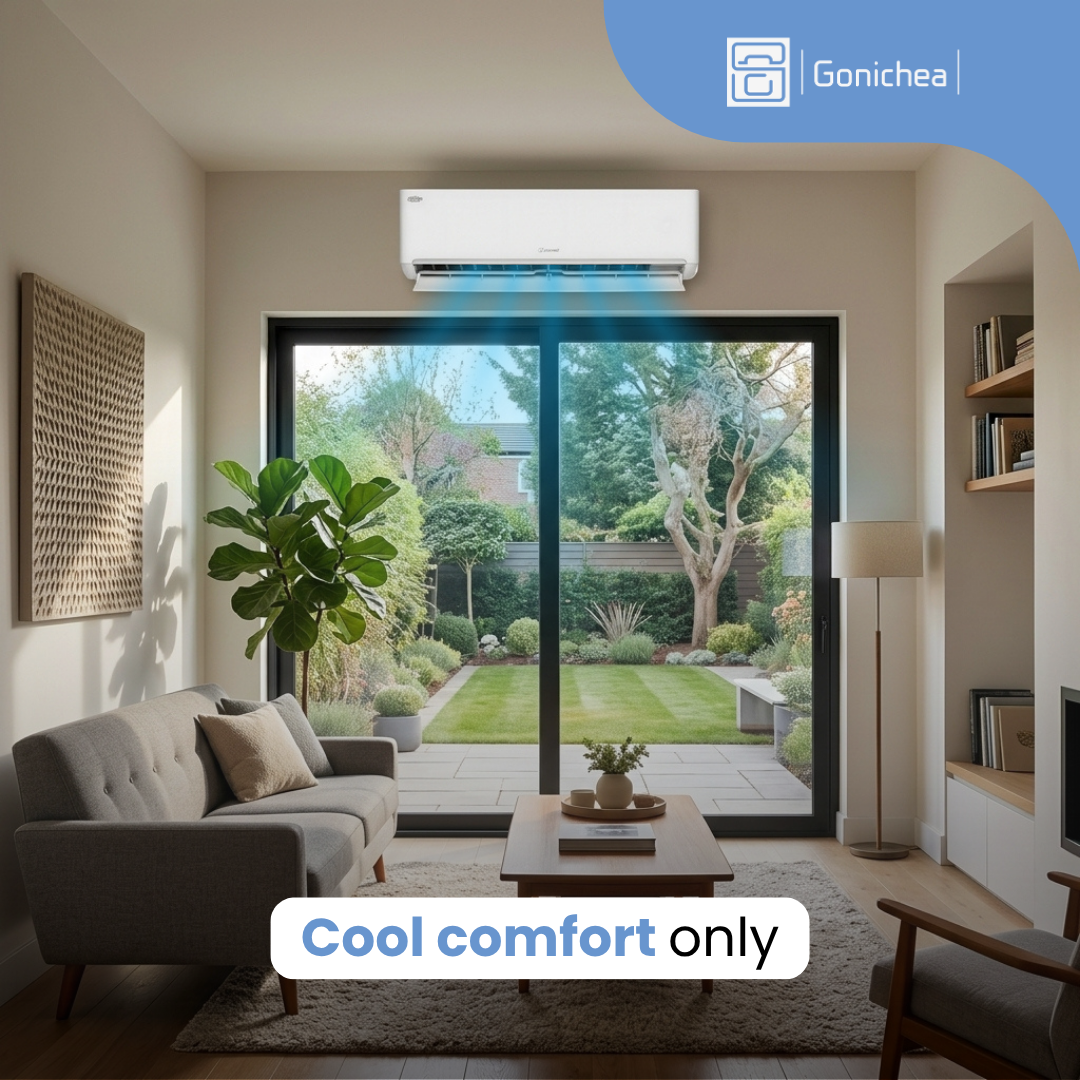 Aire acondicionado minisplit inversor Premium Levella® de 12 000 BTU, 16 SEER2, sin ductos, solo sistema de frío, conjunto completo de 115 V. WIFI incluido.