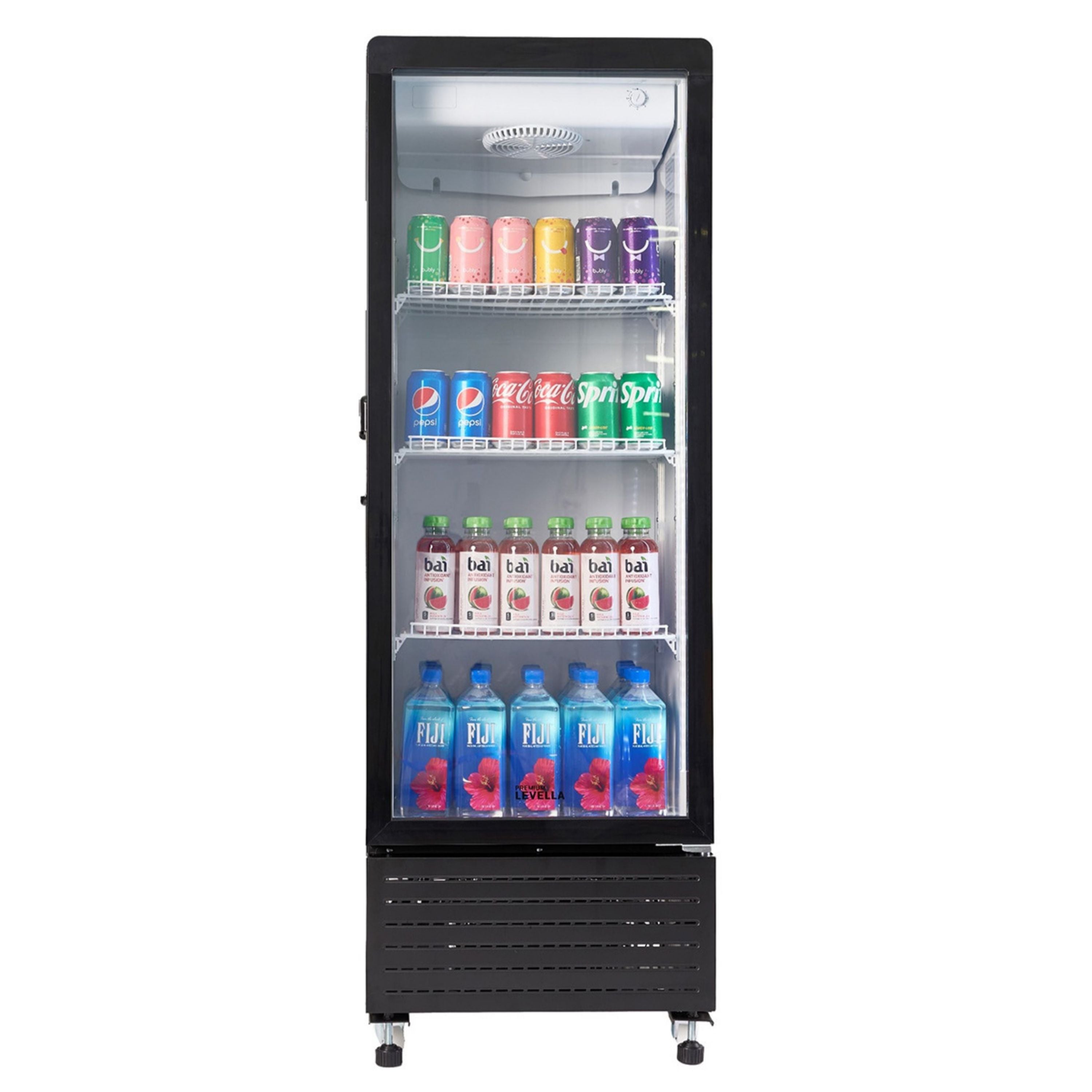 ヒラバヤシ Premium Levella® 7.6 Cu. Ft. Single Glass Door Upright Display Refrige
