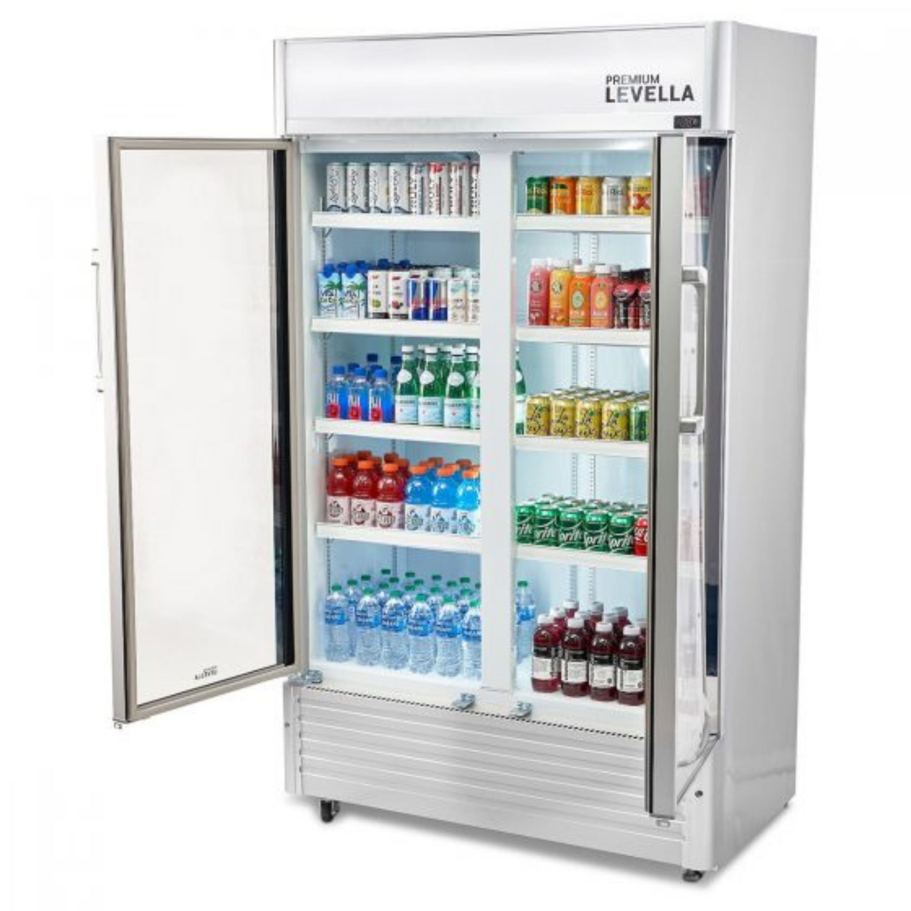 Premium Levella®  21 Cu. Ft. Vertical Refrigerator Display. Merchandiser Refrigerator.