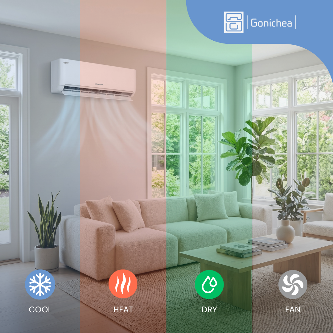Everwell® 23,000 BTU 20 SEER2 Ductless Mini-Split Inverter Air Conditioner Heat Pump System Full Set 220V.