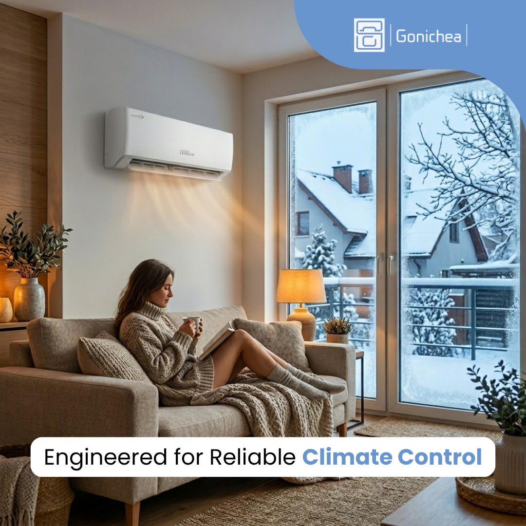 Sistema completo de aire acondicionado con bomba de calor Inverter mini-split sin ductos Premium Levella® de 18,000 BTU y 22 SEER2, 230 V. Incluye WIFI.