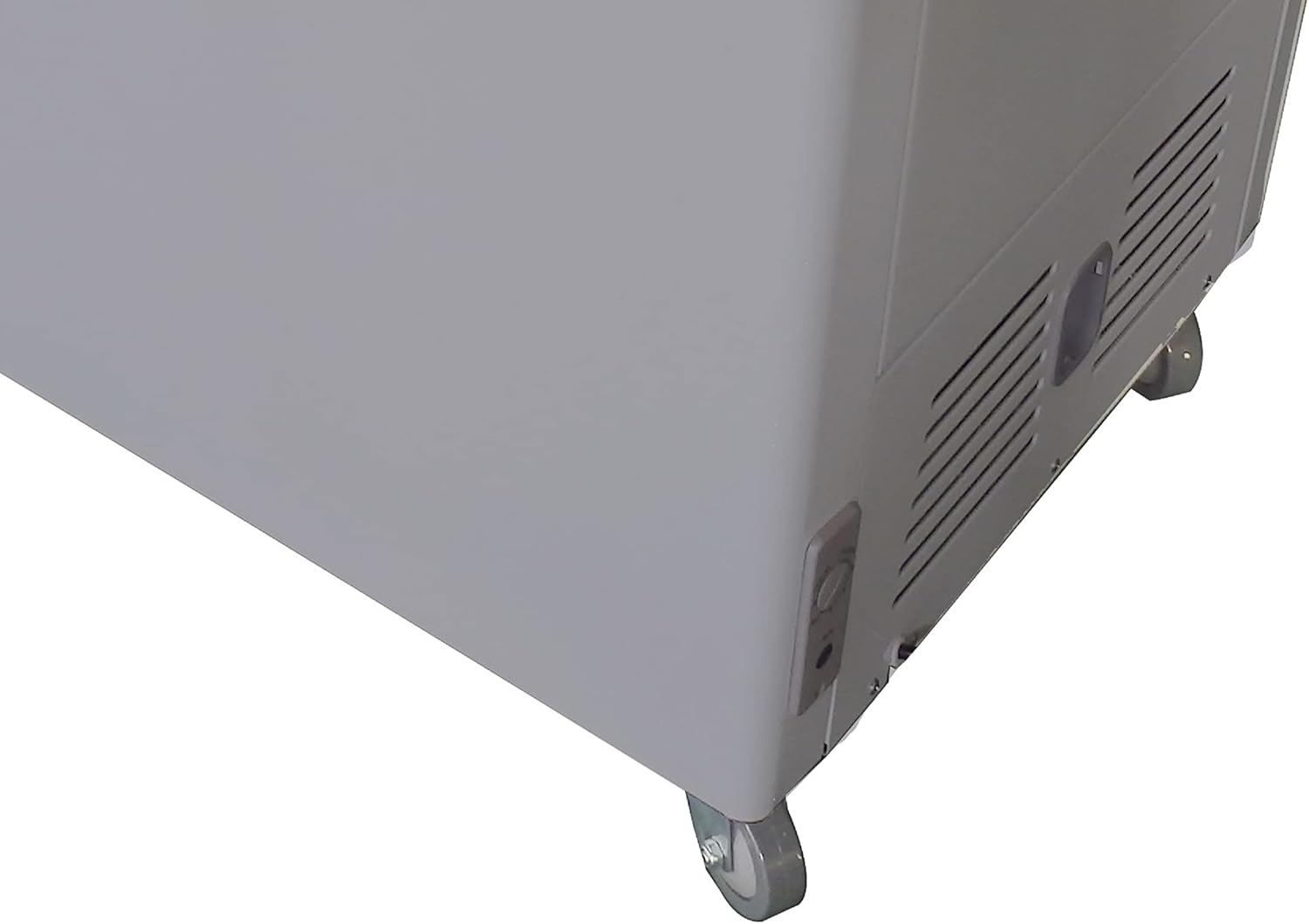 Premium Levella® 9.5 cu ft Display Freezer/Refrigerator with Double Curved Glass Doors – White | Residential and Commercial Use