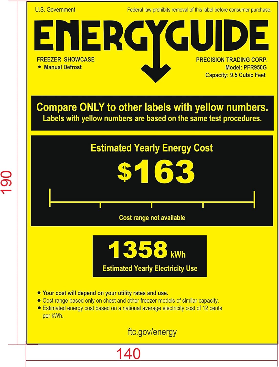 Premium Levella® 9.5 cu ft Display Freezer/Refrigerator with Double Curved Glass Doors – White | Residential and Commercial Use