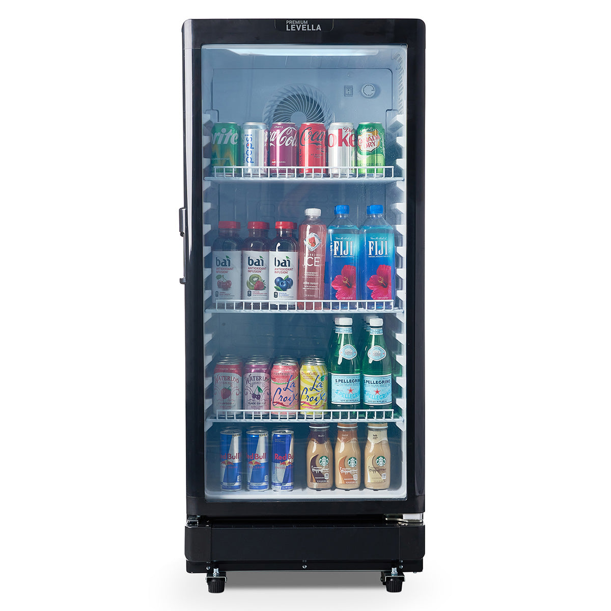 Premium Levella® 6.0 Cu. Ft. Single Glass Door Upright Display Refrige